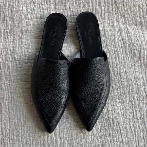 Everlane Black Leather Mules - Picture 3 of 7